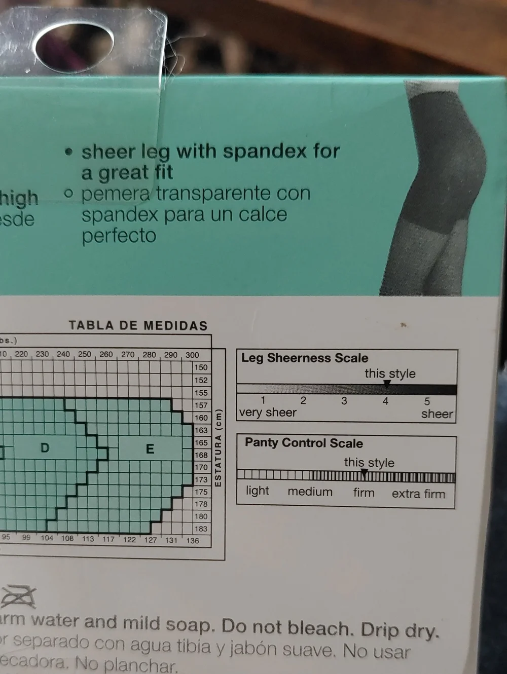 NWT No Nonsense Great Shapes Sz A Beige Mist Dash Light Sheer Toe Pantyhose